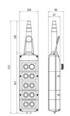 Botonera cableada