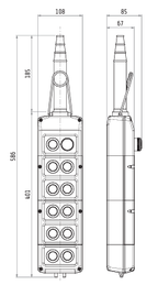 Botonera colgante