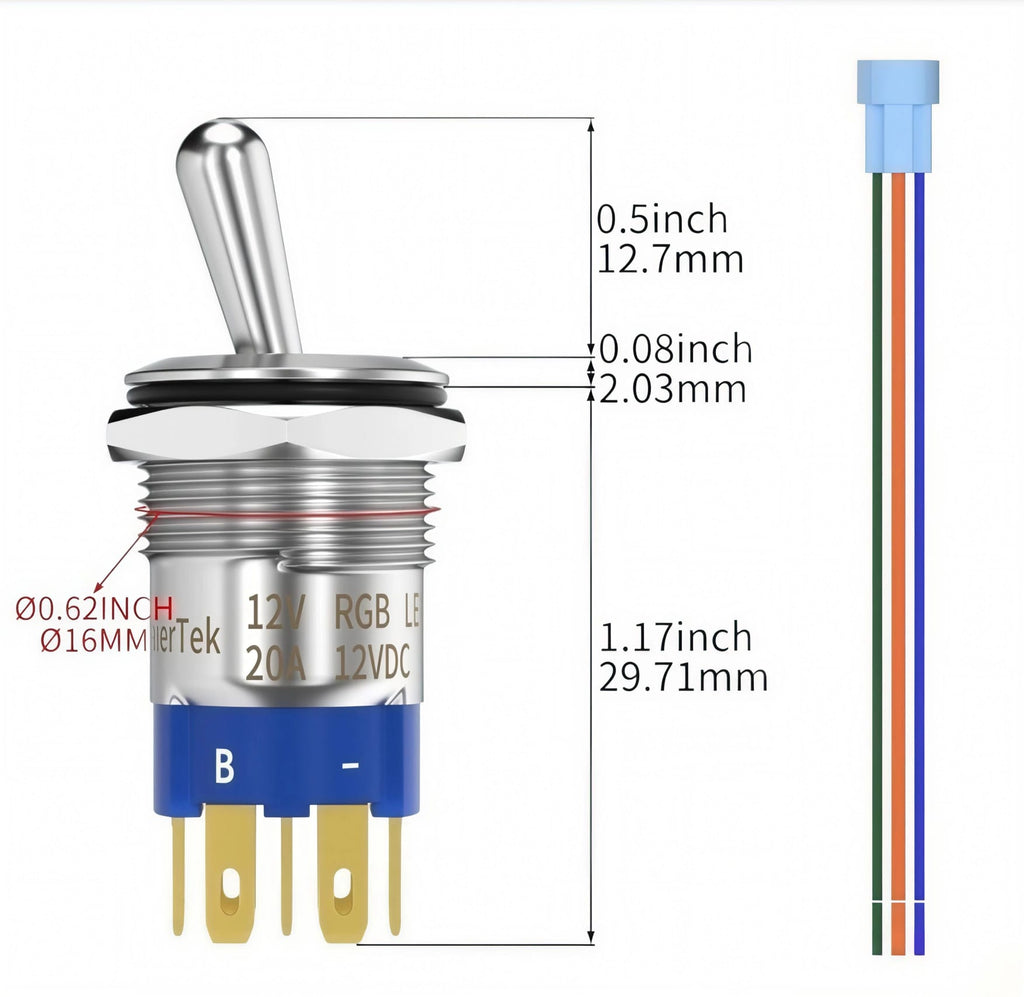 Interruptor RGB Waterproof