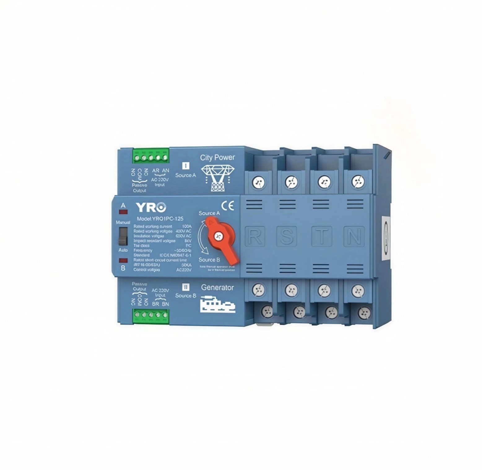 Transferencia automatica / manual 100A 400VAC Generador