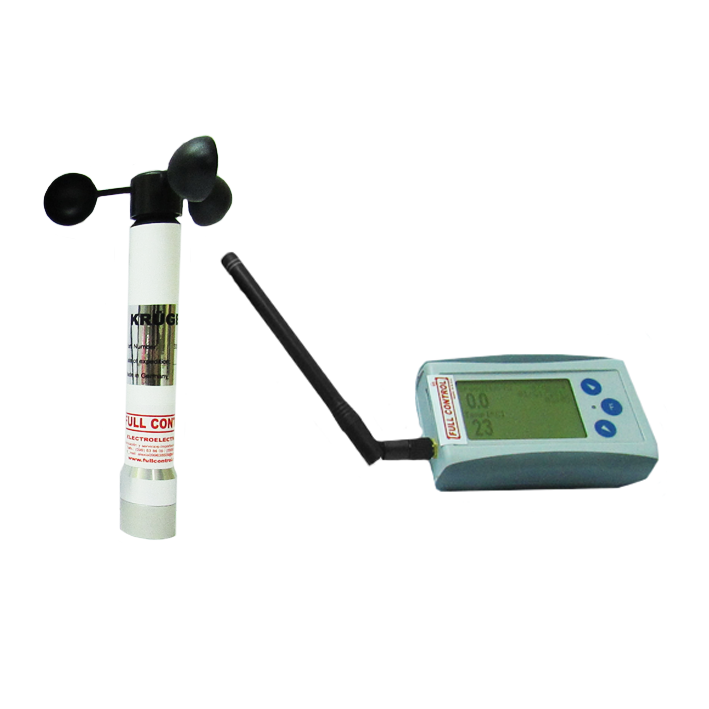 Anemómetro inalámbrico con DataLogger