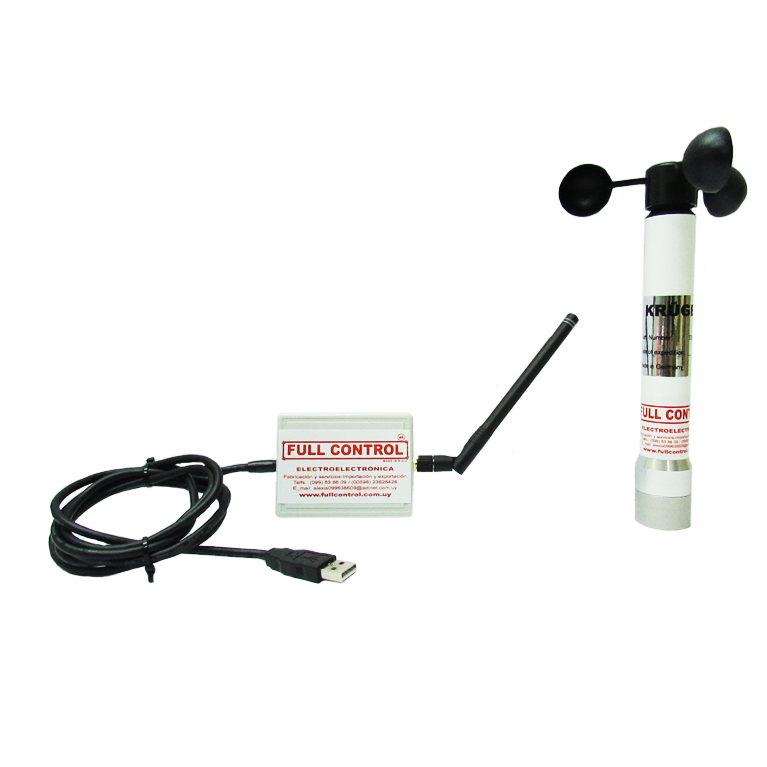 Anemómetro inalámbrico con receptor USB