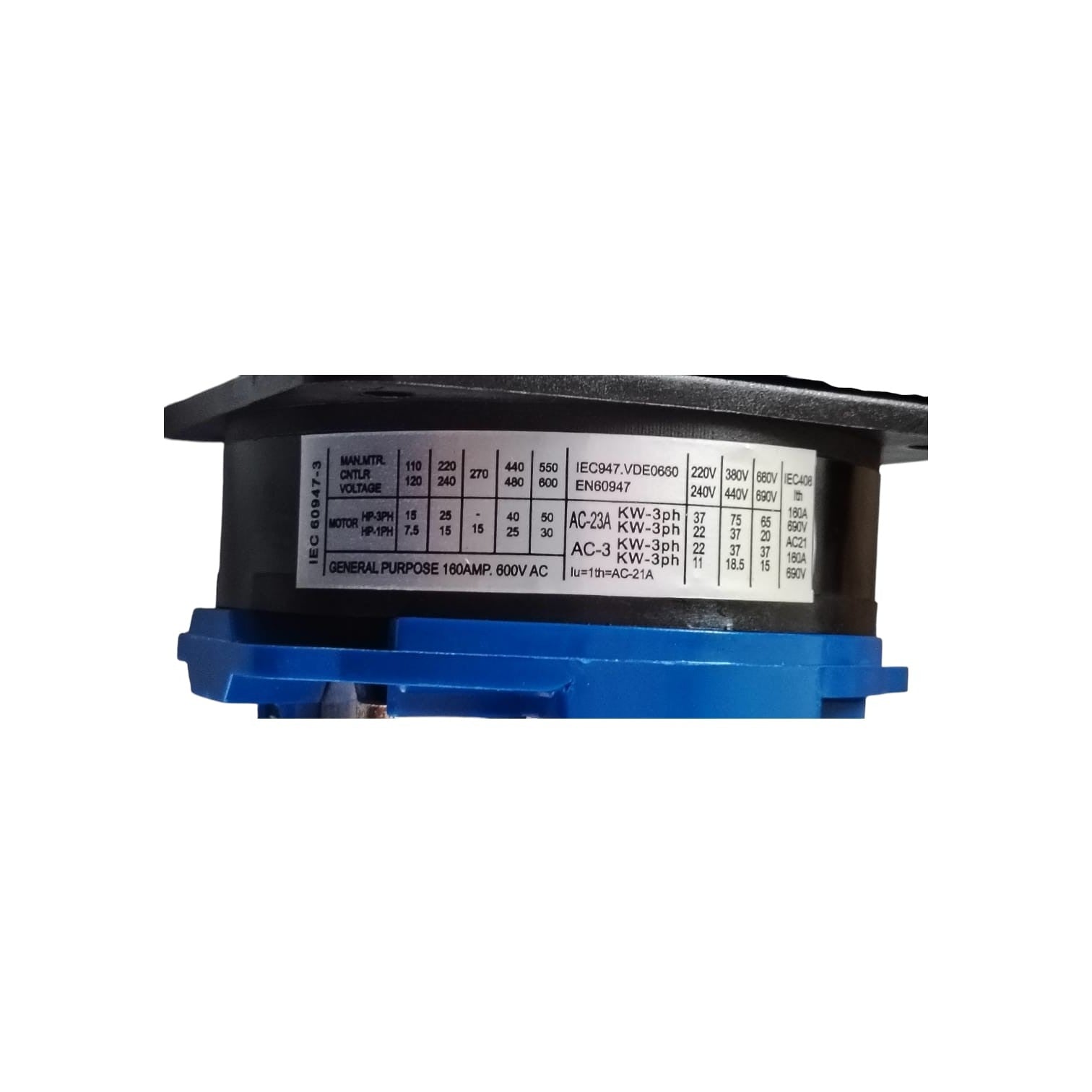 Selectora doble via 160A 380V