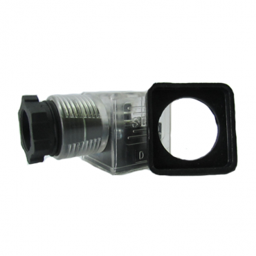 Connector for pneumatic and hydraulic solenoid